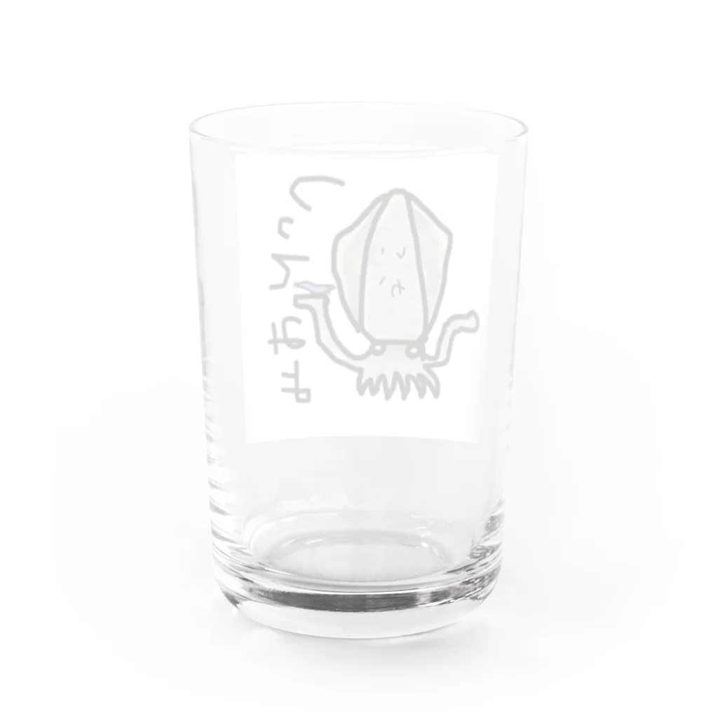 カレールーの煽るイカ Water Glass :back