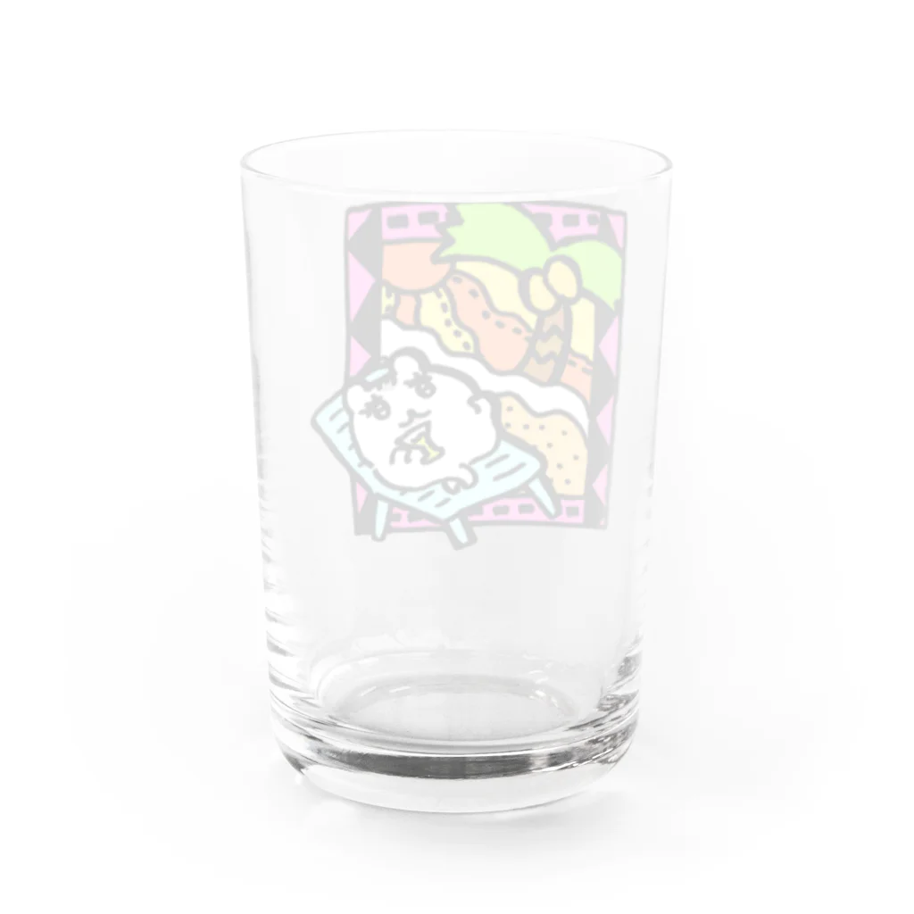 しもむらちべその常夏ハム公ちゃん Water Glass :back