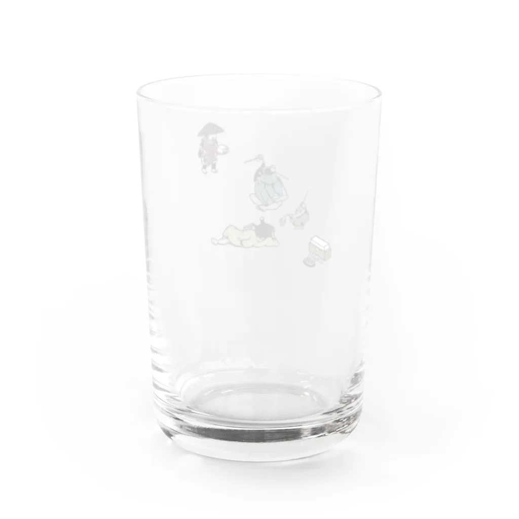 大和屋履物店の妖怪ノ宴｜小倉染色図案工房 Water Glass :back