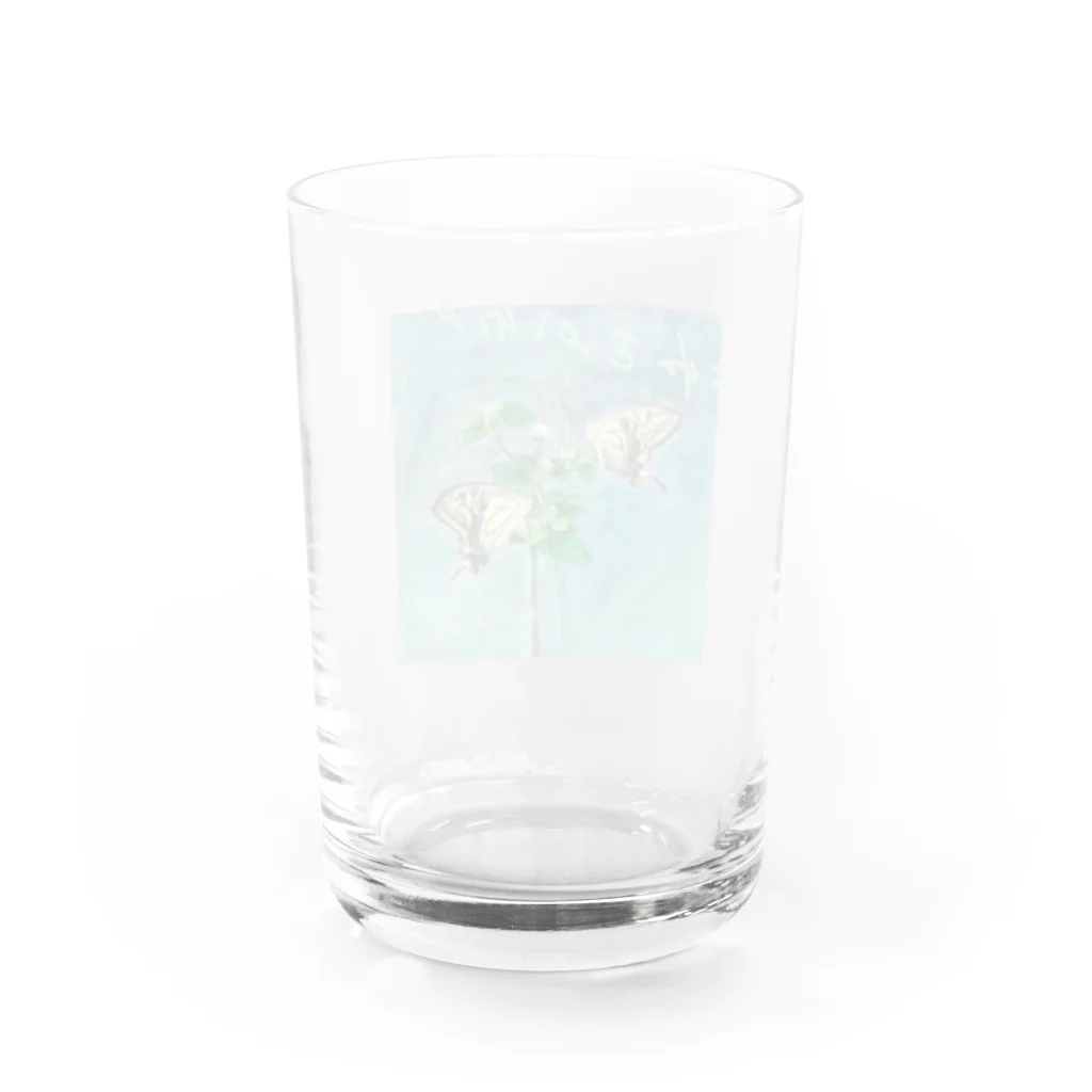 kitaooji shop SUZURI店のはねをかわかす Water Glass :back