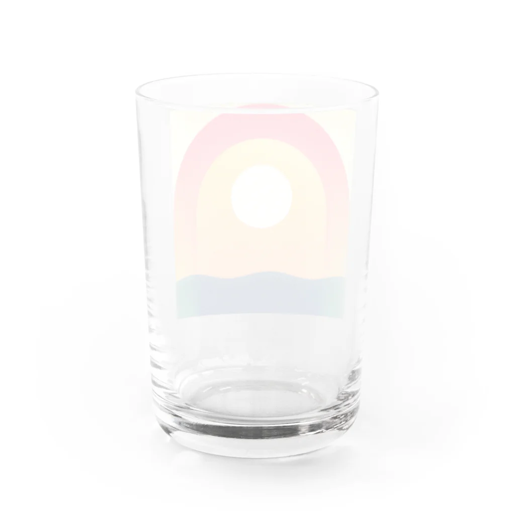 yummig_grafの海と太陽 Water Glass :back