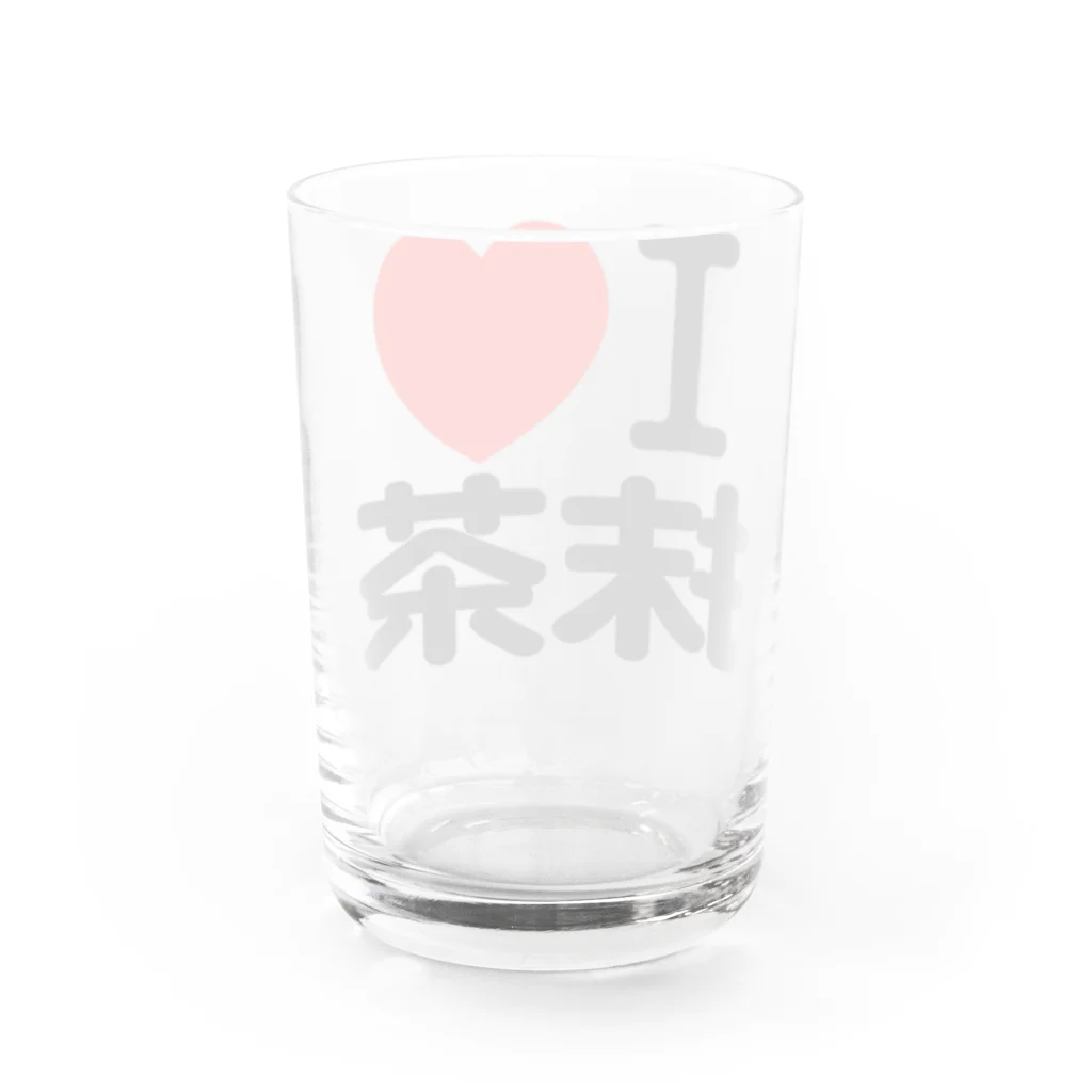 I LOVE SHOPのI LOVE 抹茶 Water Glass :back