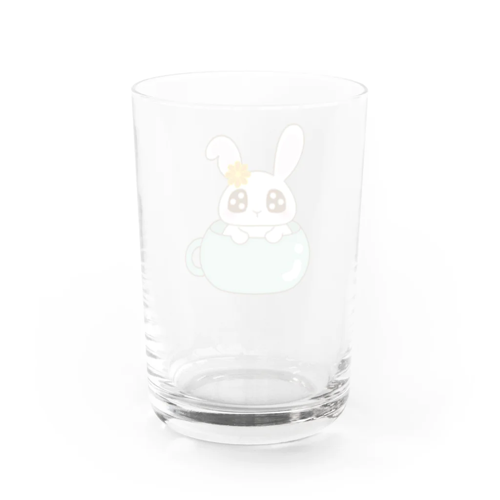 COCOROのマグカップうさぴょん Water Glass :back