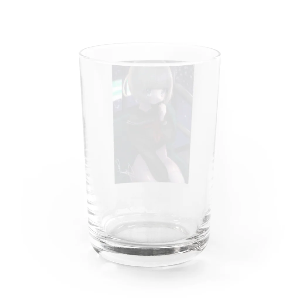 荒波しろみの463k Water Glass :back