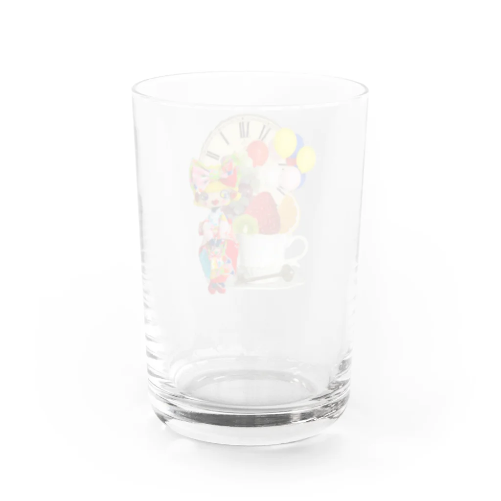 ニコリッペ のタイムスリップニコリッペ星人 Water Glass :back