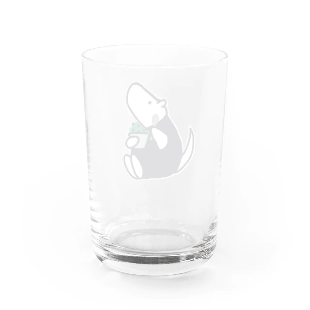 nonoarikuiのチョコミントアイス Water Glass :back