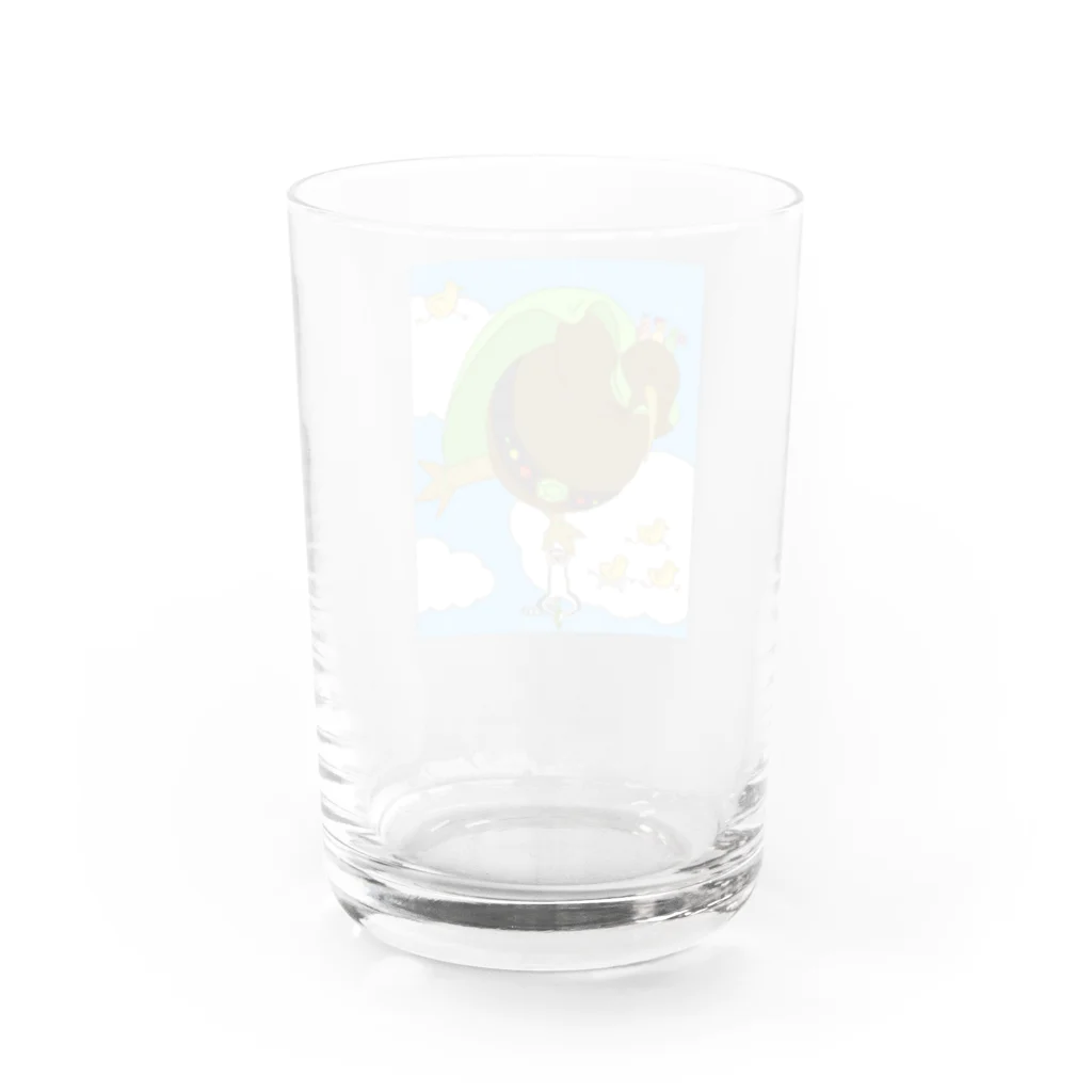 saji_equal_spoonのキーウィマンとゆかいな仲間たち Water Glass :back