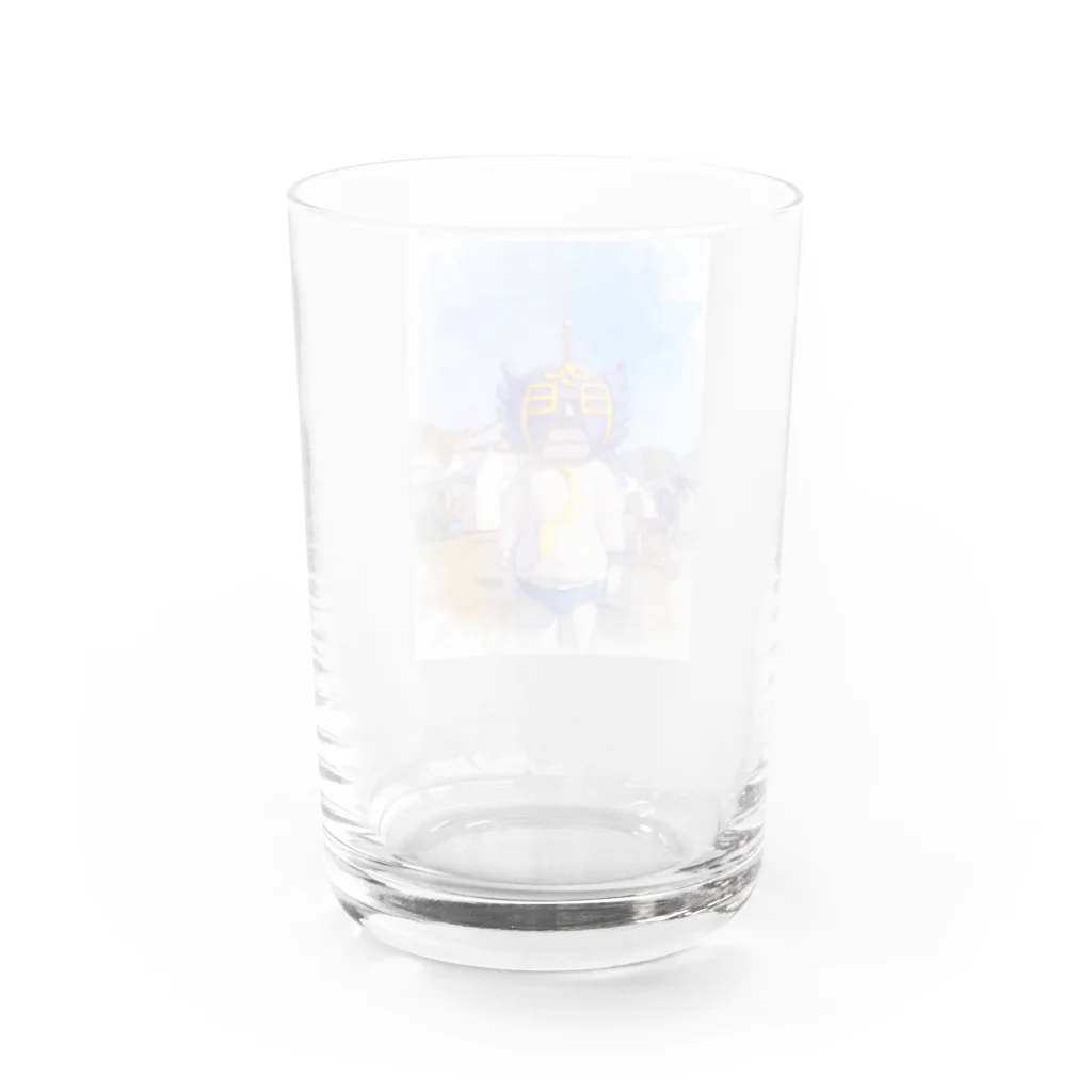 カモ虎HOUSEの思い出の課長グラス Water Glass :back