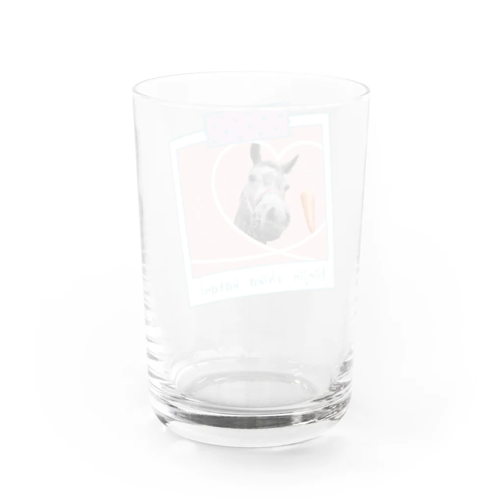 Loveuma. official shopのニンジンしか勝たん！ by Horse Support Center Water Glass :back