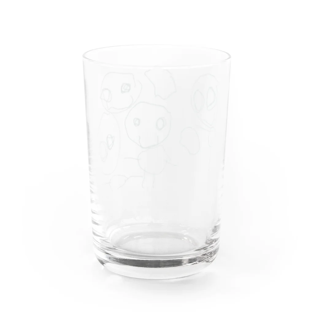 rakugaki storeのらくがきふぁみりー Water Glass :back