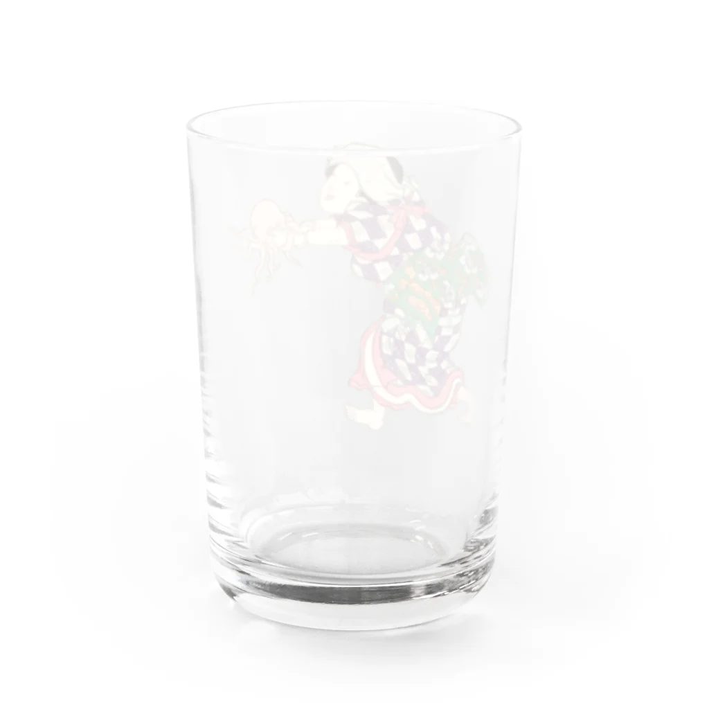 浮世絵ショップ のどぐろ　UKIYOE SHOP NODOGUROの  タコ　明石浦汐干狩図 / Akashiura clam digging Water Glass :back