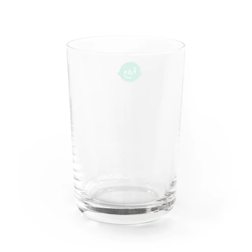 humans Are goodのhumans Are good logo Water Glass :back