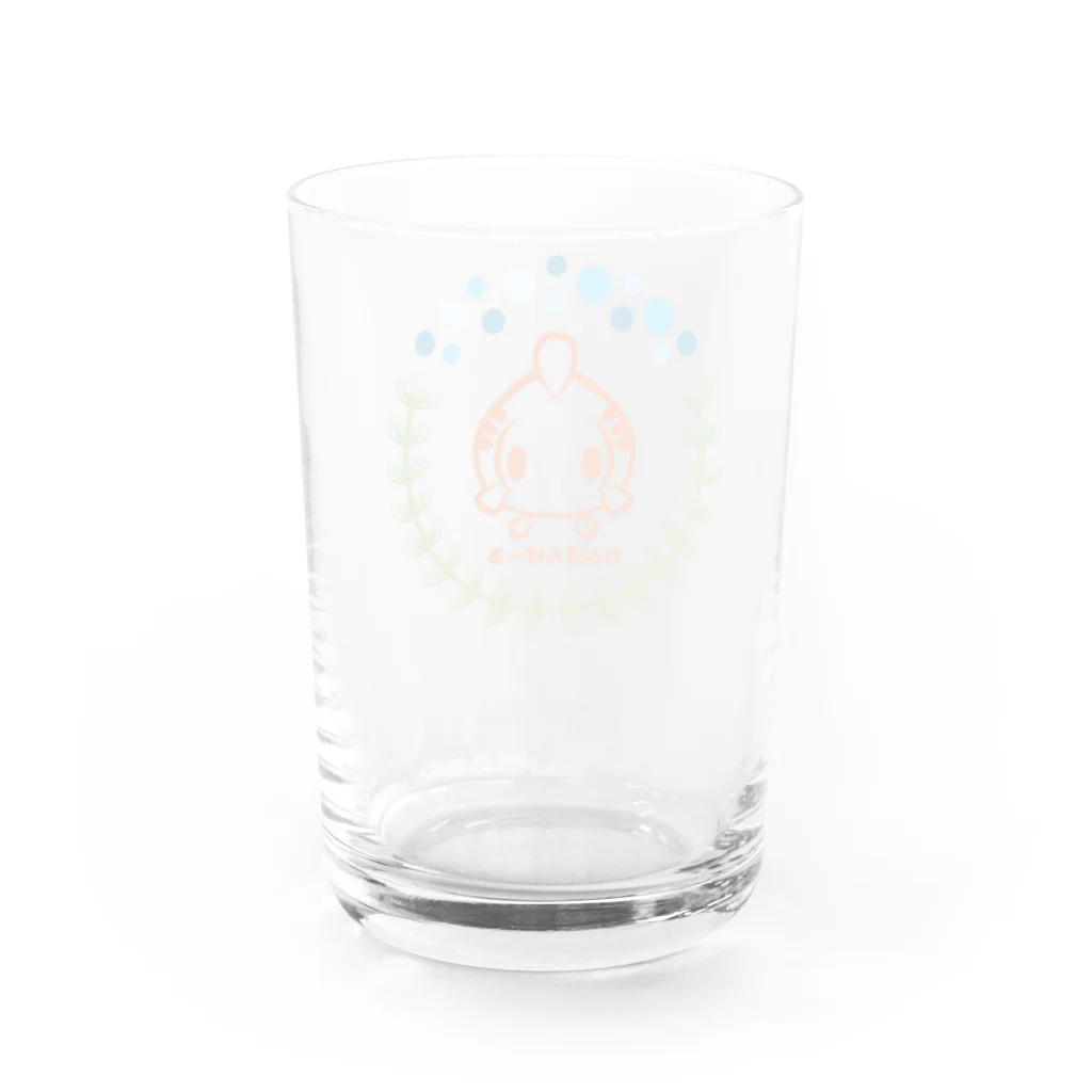 SAYACOのぴんぽんぱーる　水草モチーフ Water Glass :back