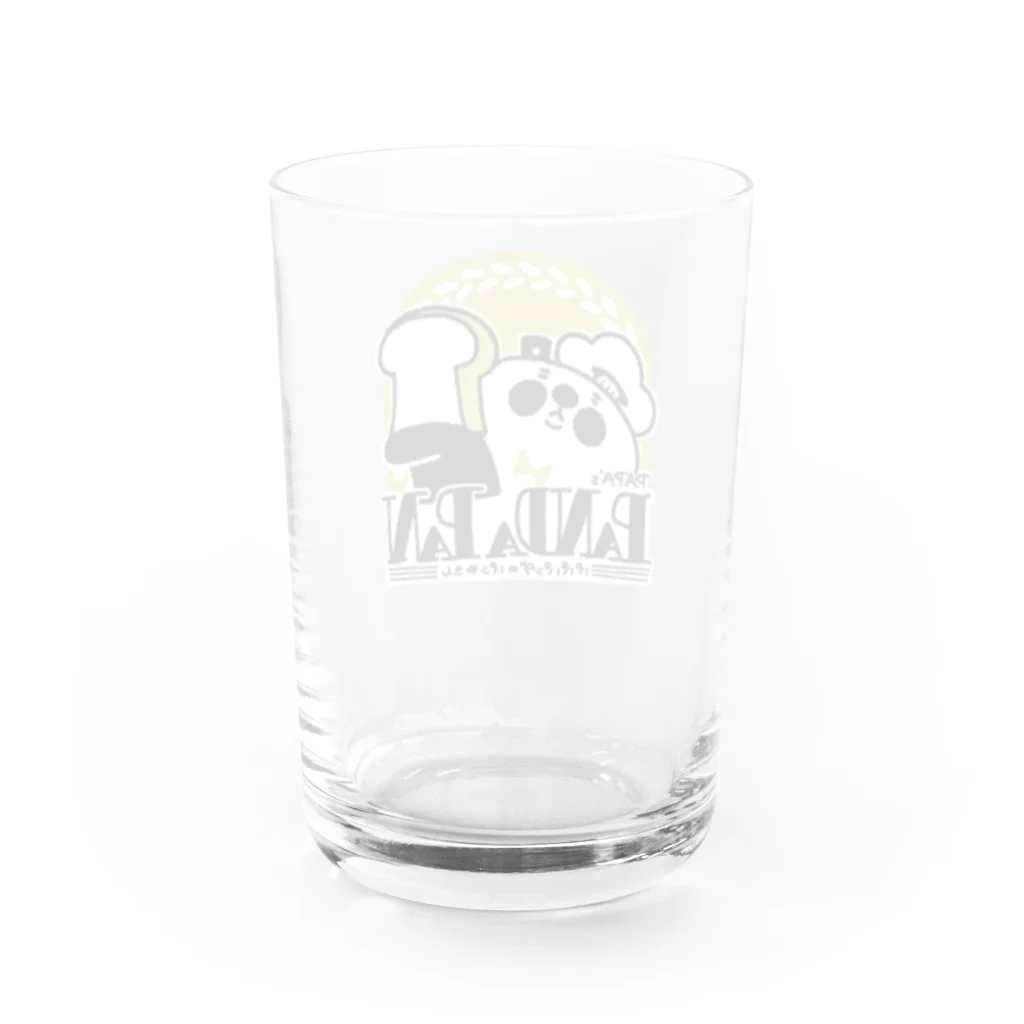 frankenji.storeのパパパンダのパン屋さん Water Glass :back