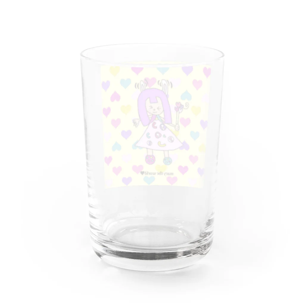 COCONUTchanのマリィ・ザ・ワールド うさぎ Water Glass :back