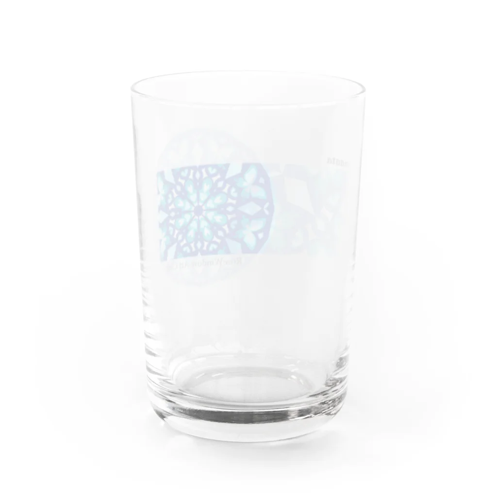 PinaataのRoseWindow Art Club Water Glass :back