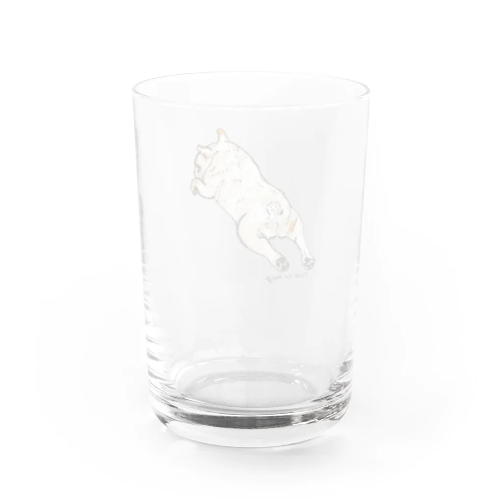 noe_to_meg (ノエとめぐ)のねんねチラリクリームブヒ Water Glass :back