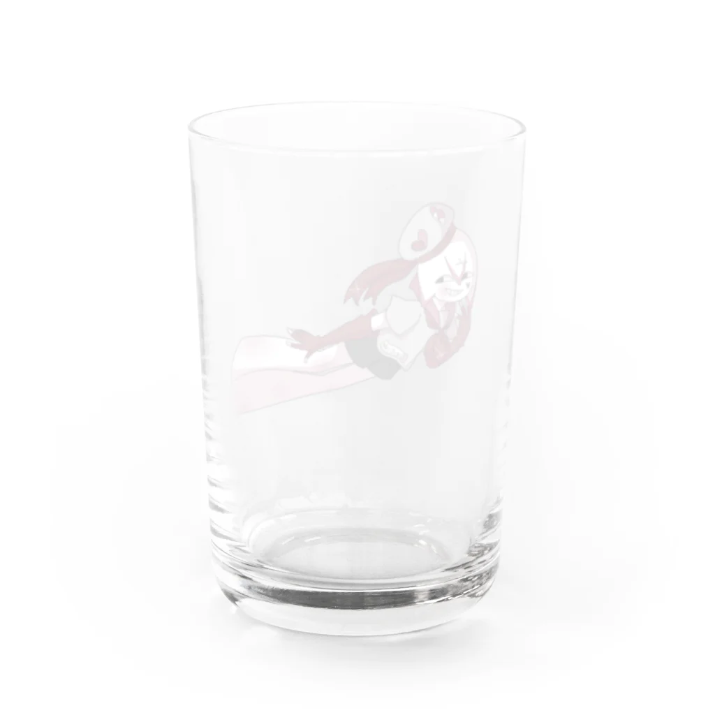 紫時雨のグラス　メタミン Water Glass :back