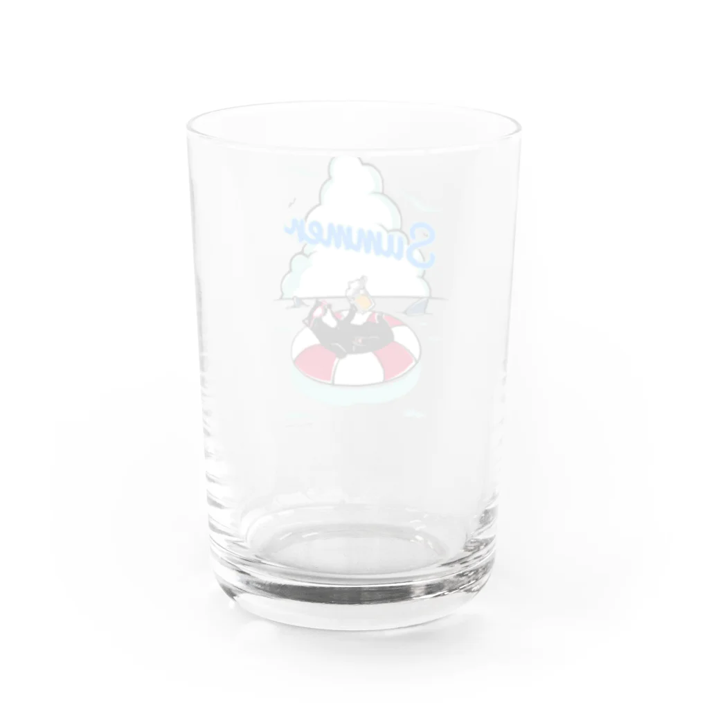 まつり猫ショップのSUMMER Water Glass :back