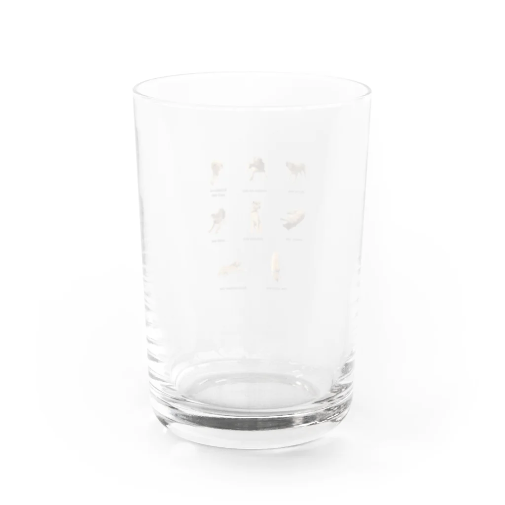 グミのみせのLOVEいぬ Water Glass :back