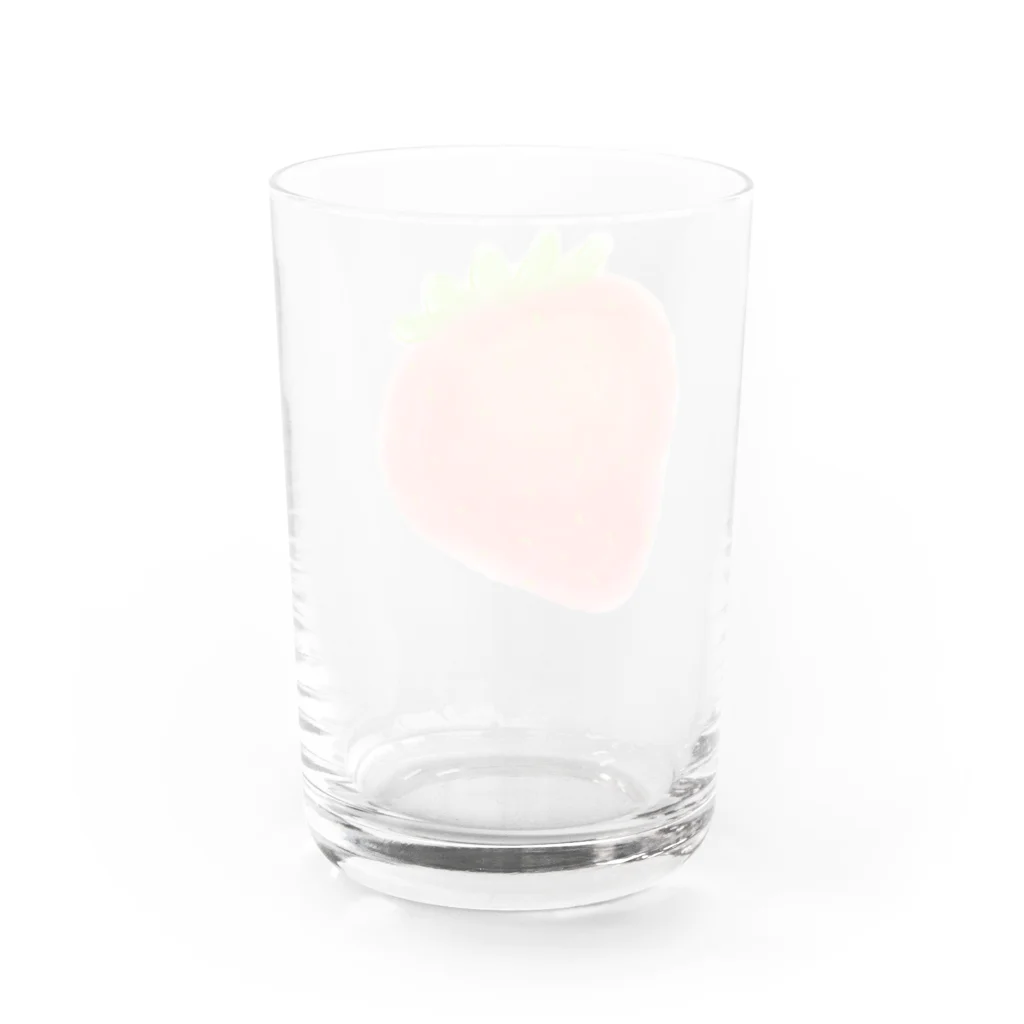 いちごつみ🍓のピンクいちごちゃん〜 Water Glass :back