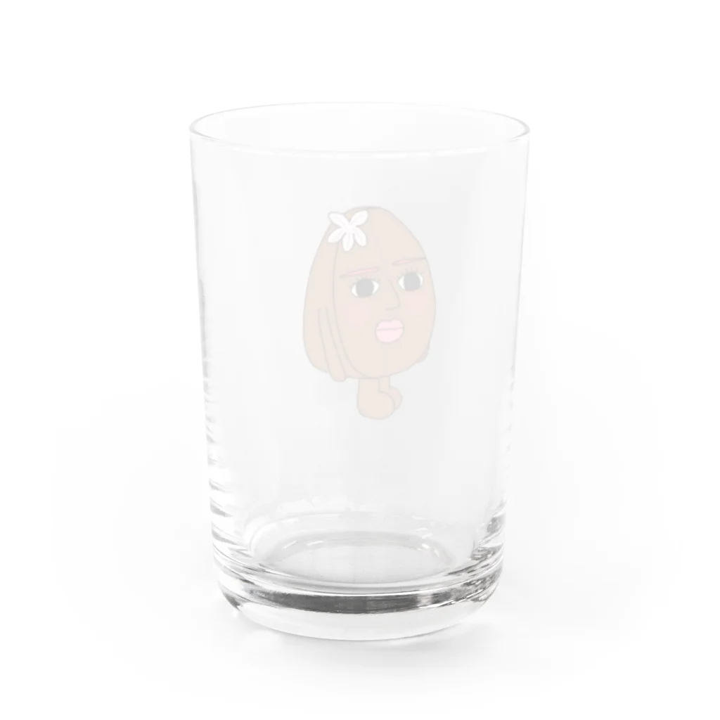 青空のコーヒー豆くん Water Glass :back