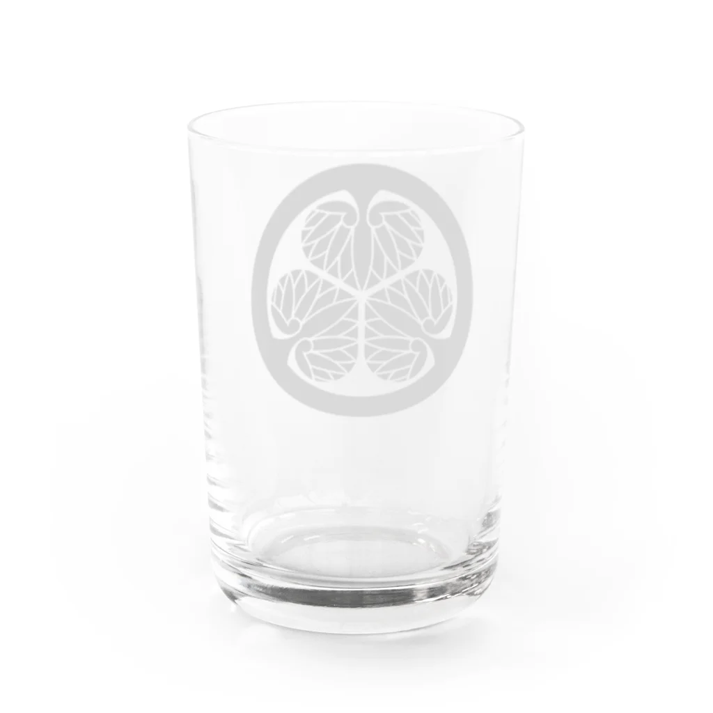 みたらし商店🍡の家紋シリーズ【葵】 Water Glass :back