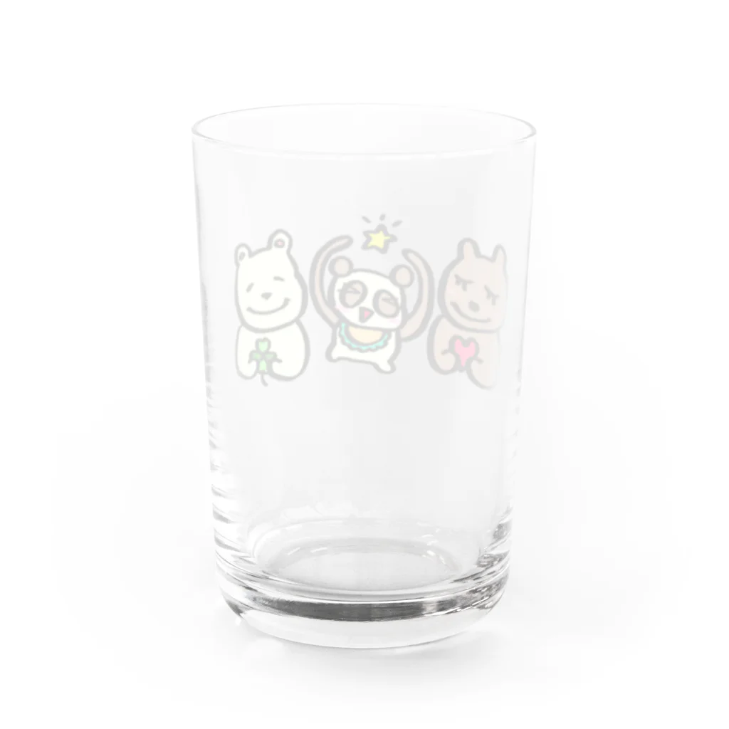 もののけCo.のくまくまファミリー Water Glass :back