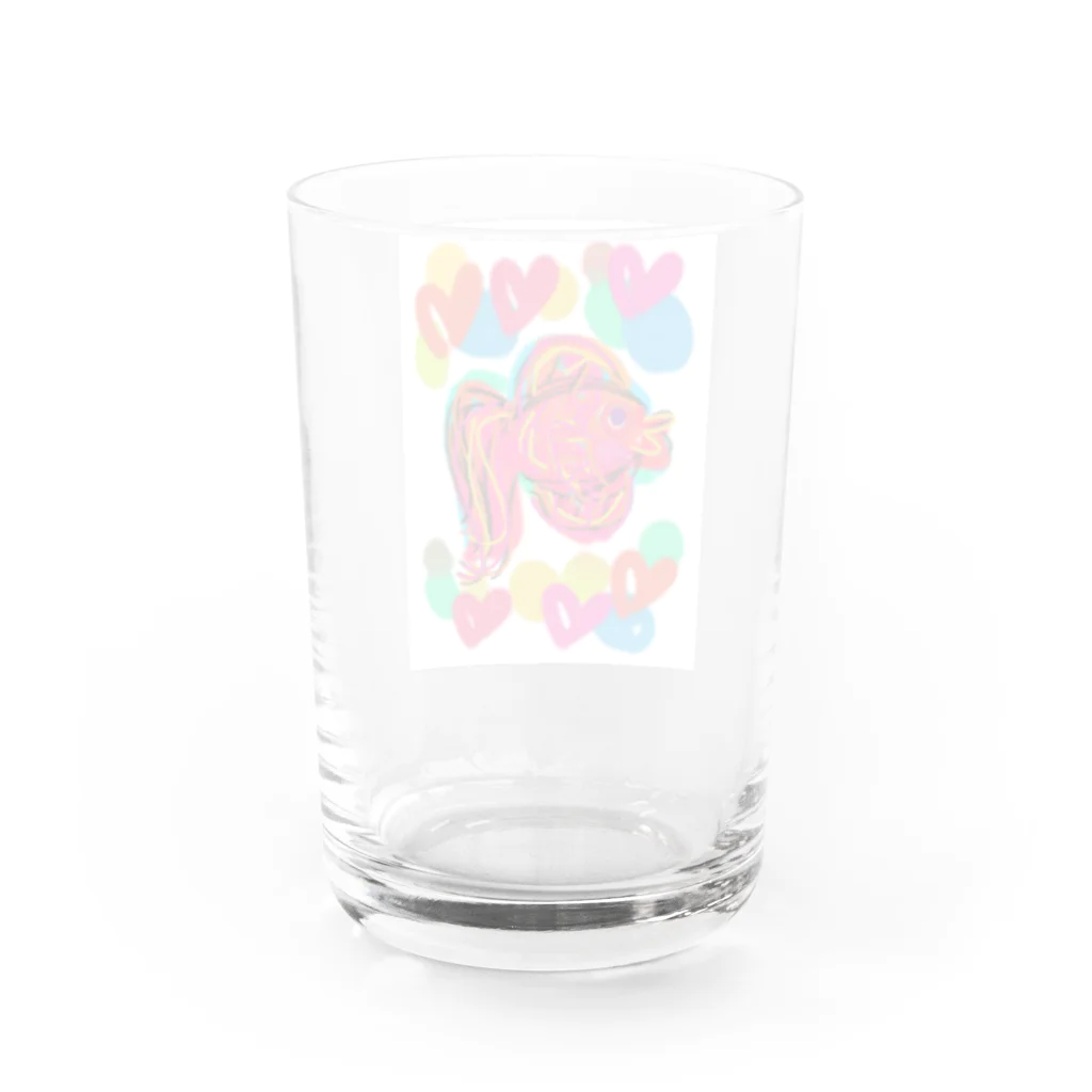 MAのカラフル金魚 Water Glass :back