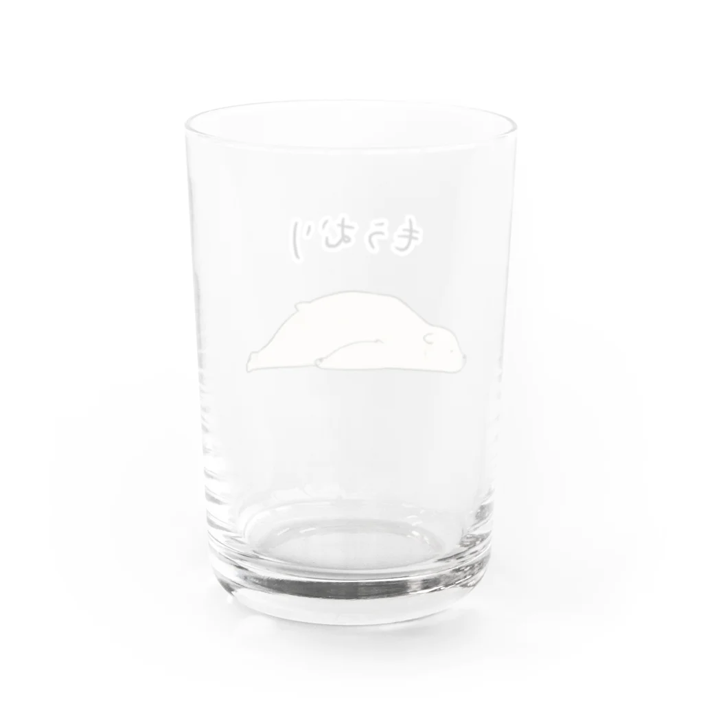 かわいいコーギーのもうむり Water Glass :back