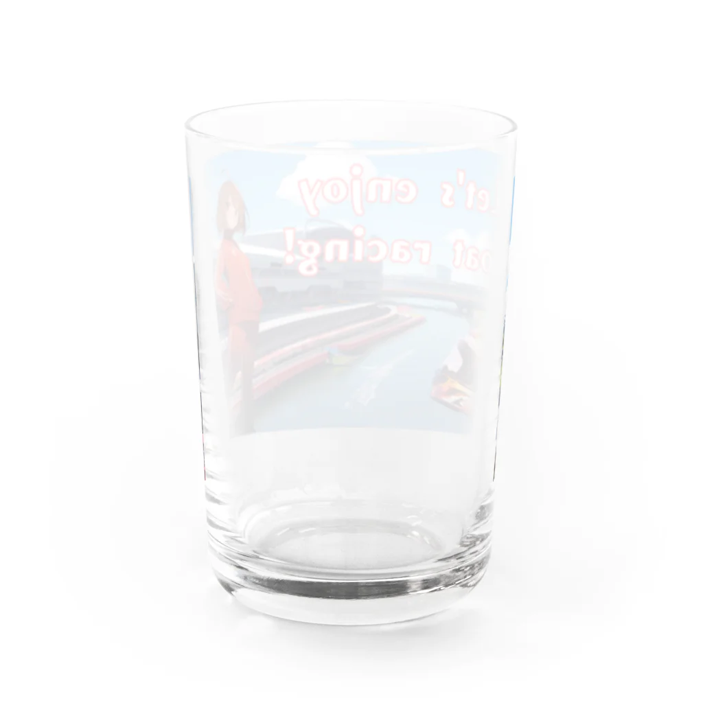 競艇デザイングッズ専門”BOATRACE SHOP”のボートレースを楽しもう Water Glass :back