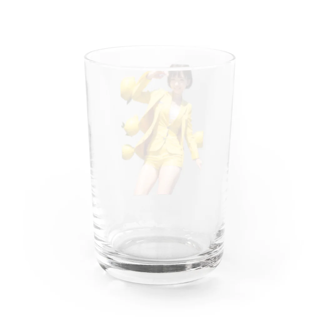 お仕事女子ちゃんのgirl(lemon) Water Glass :back