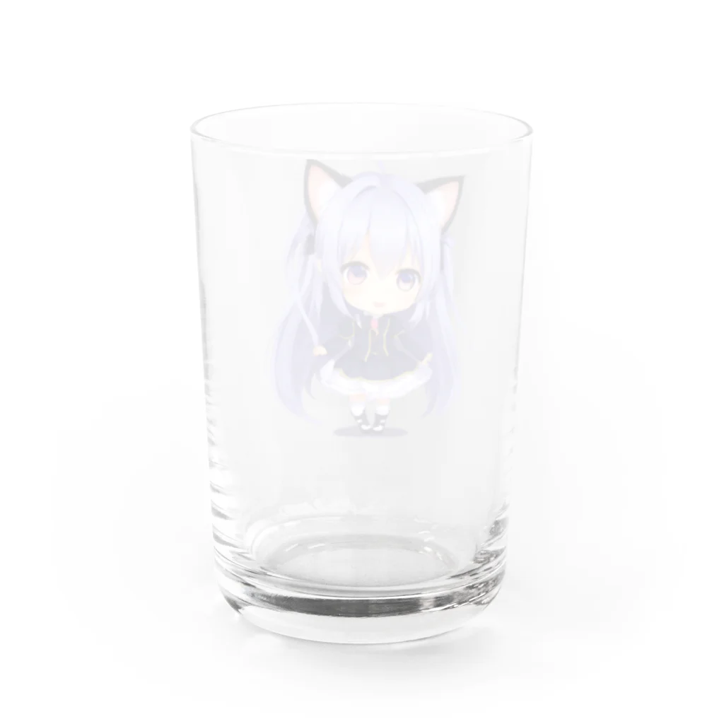 KAZAHANAのネコ耳ふぅちゃん Water Glass :back