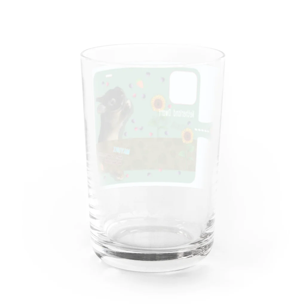 雷牙さなとりうむGoods SHOPのマユリ携帯ケース（手帳型柄） Water Glass :back