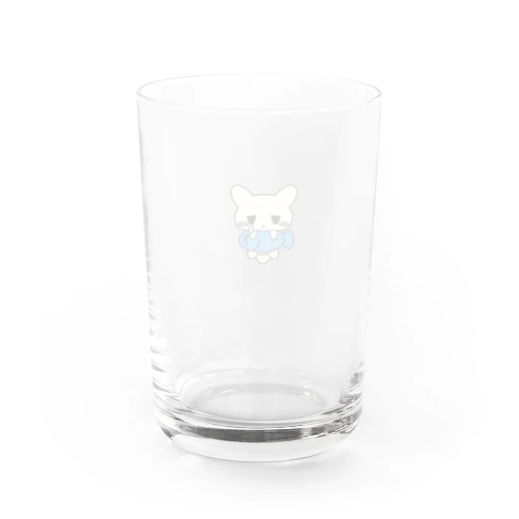 ムスっと！のピエんとねこさん Water Glass :back