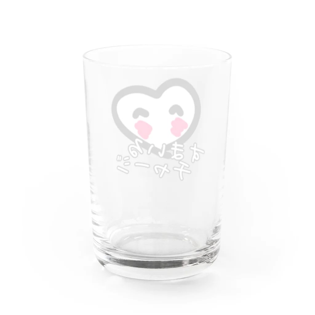 タカのすまいるチャージ Water Glass :back