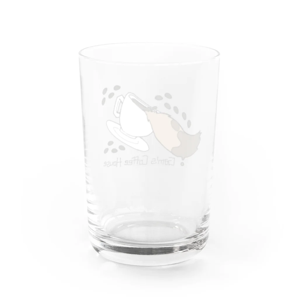 Gam.のGamsCoffeeHouseロゴ Water Glass :back