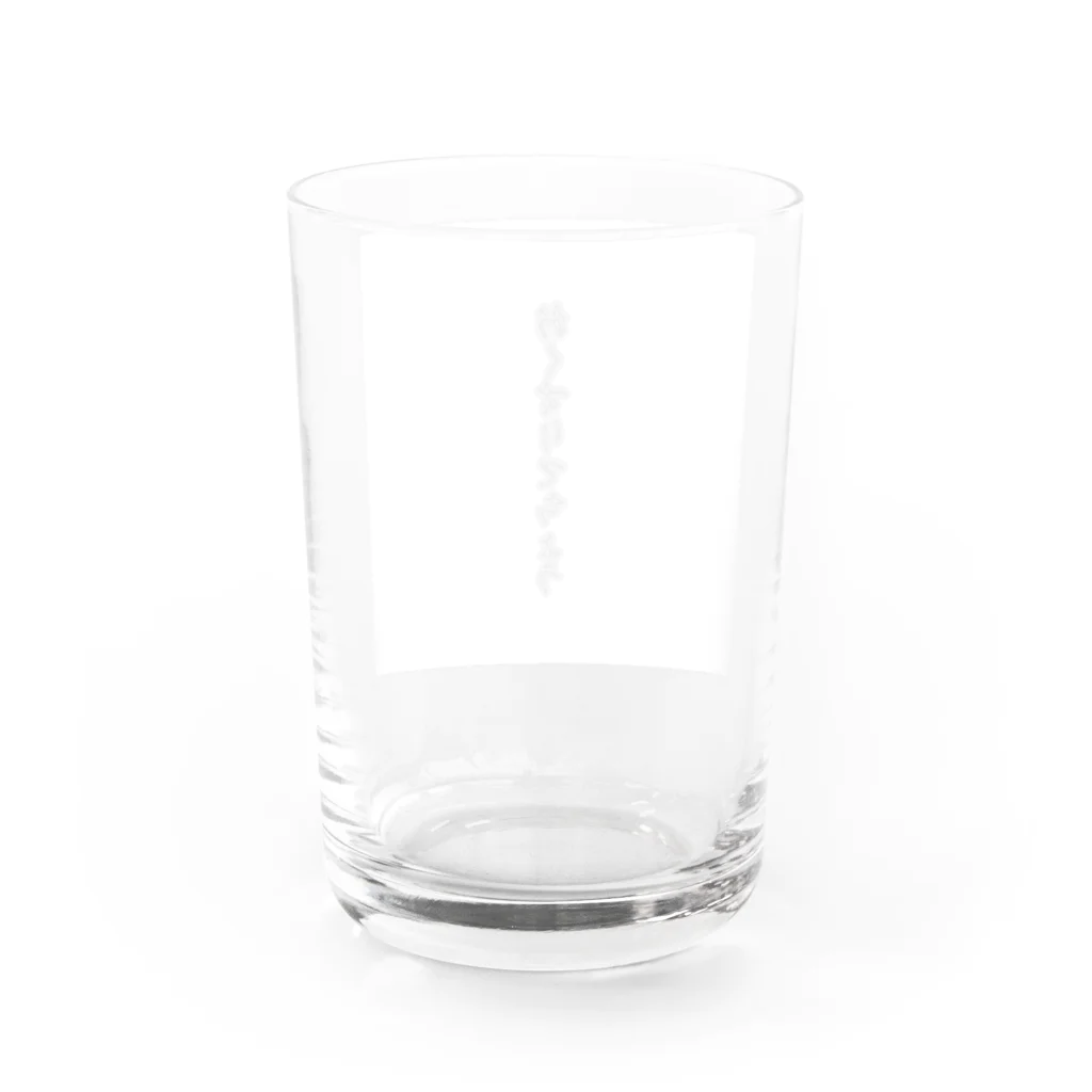 showeedのおくすりてちょうオリジナルデザイン Water Glass :back