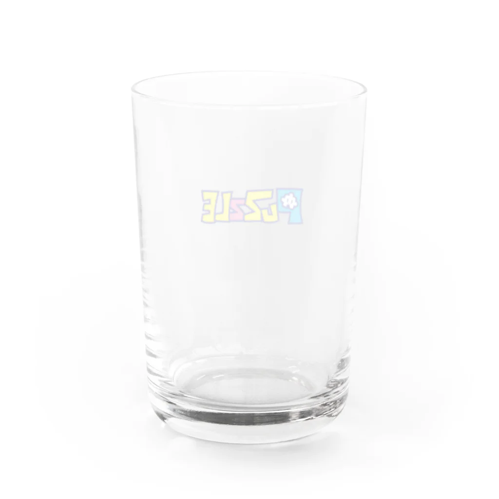 PUZZLE🧩のPUZZLEグッズ Water Glass :back