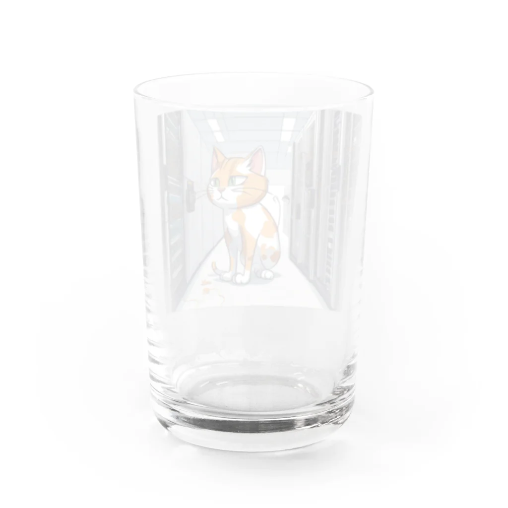 土曜日のにゃんぱねらのデータセンターの猫 Water Glass :back