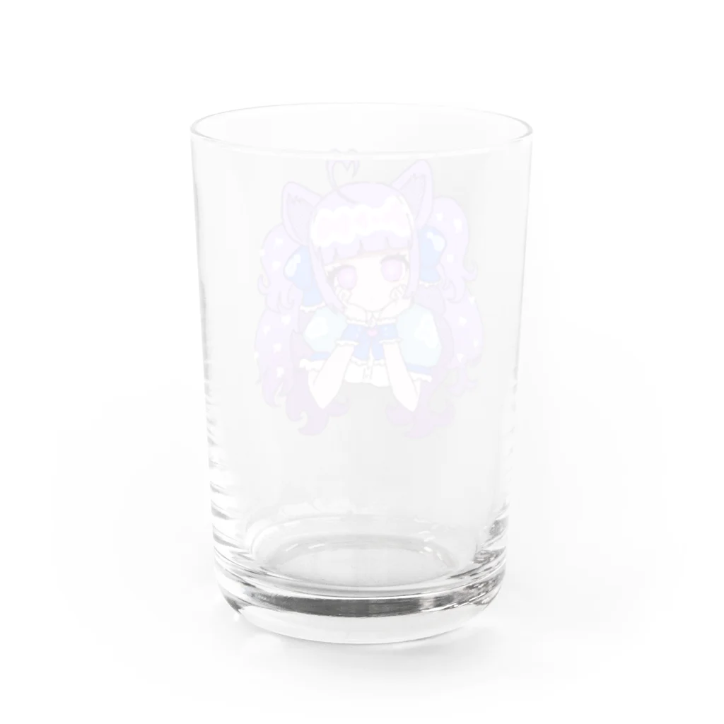 mizuameの青系ねこみみ Water Glass :back