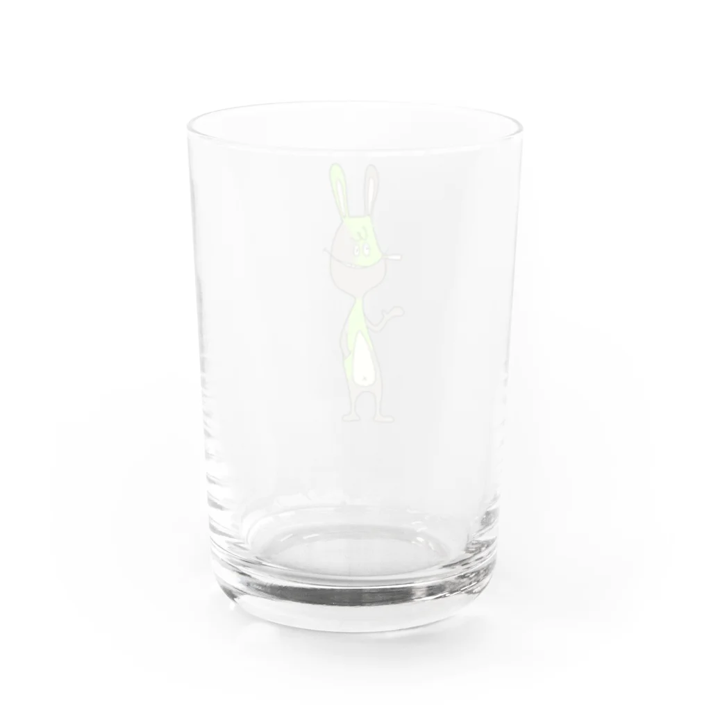 Rakugakinokoのふかしうさぎ Water Glass :back