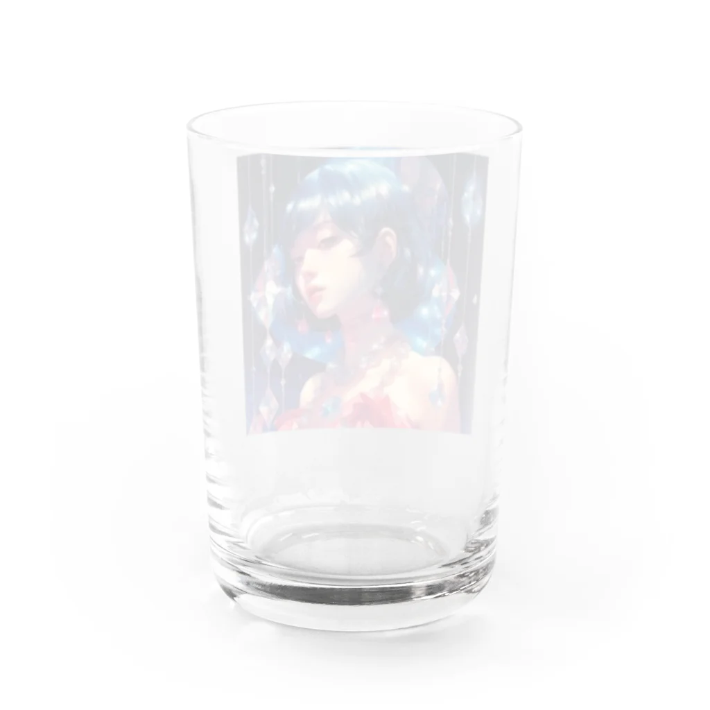 mushroomallowのCRYSTAL GIRL -A- Water Glass :back