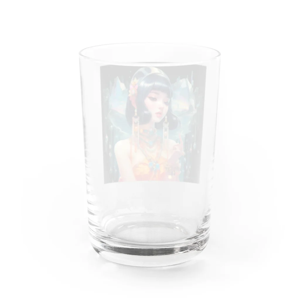 mushroomallowのCRYSTAL GIRL -B- Water Glass :back