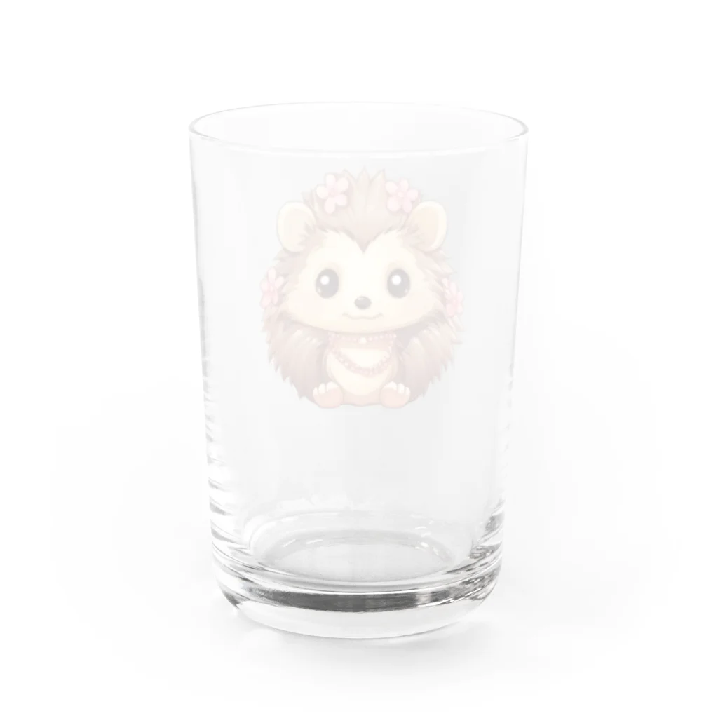 Vasetti_pressの可愛いハリネズミ Water Glass :back