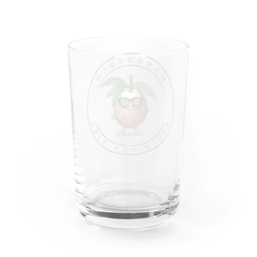 Mangococoの【開店限定価格】ココナッツキャラアイテム Water Glass :back