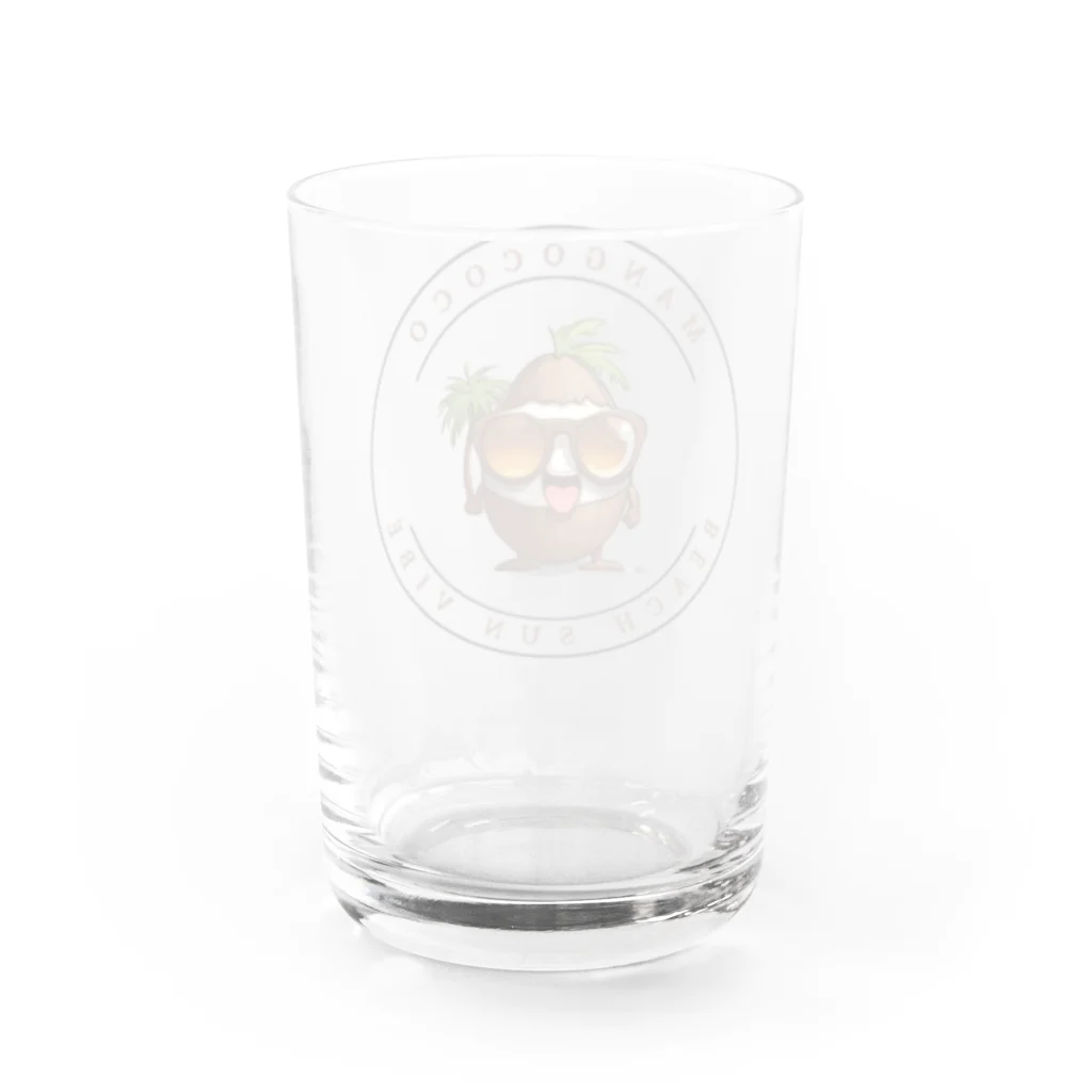 Mangococoの【開店限定価格】ココナッツキャラアイテム Water Glass :back