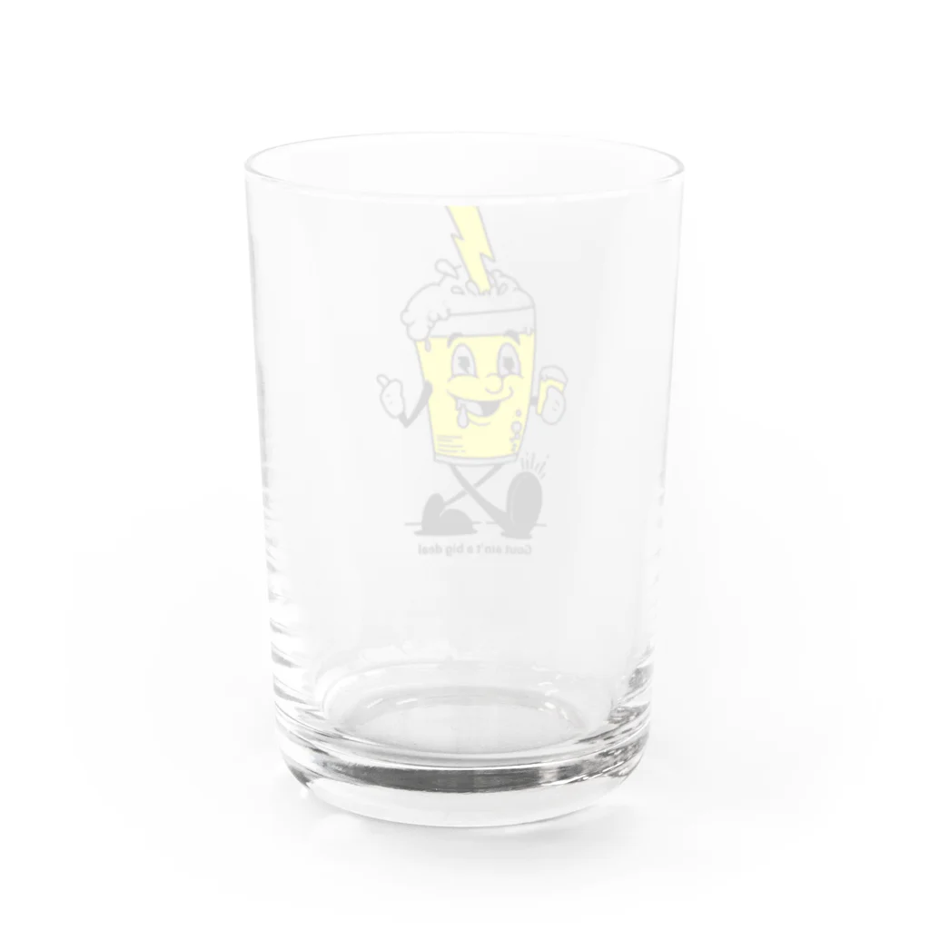 MMA&BJJ BLOWS 中蔵別邸のビアタンくんビアグラス Water Glass :back