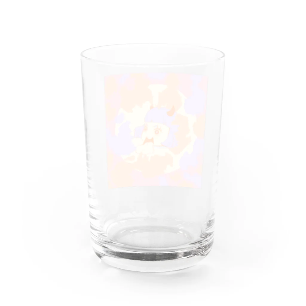 雑貨屋のオソラさんのあっかんべー Water Glass :back