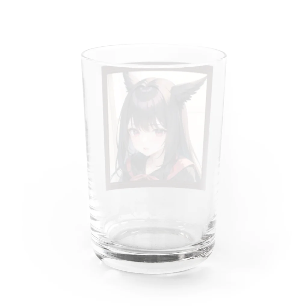 ソノタショップの美少女ねこ Water Glass :back